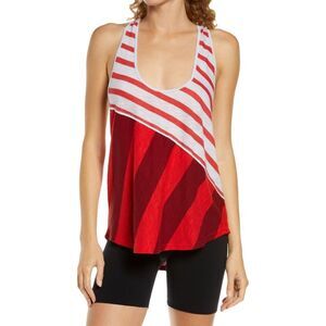 Free People FP Movement Keep Rolling Printer Racerback in Watermelon Tank